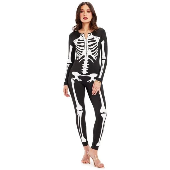 Tipsy Elves Pants - Halloween NWT Tipsy Elves Women’s Skeleton One Piece Bodysuit Size Large